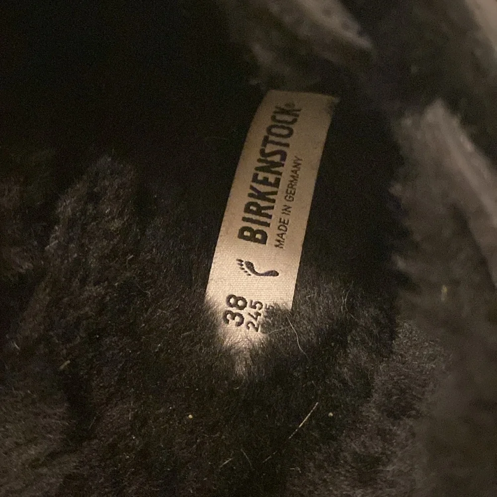 Birkenstock Blair Shearling slip on mules size 38 or 7.-75 - Picture 3 of 7